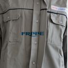 Cotton Grey Blue Fire Retardant Suit Jacket Pants Safety Protective Clothing